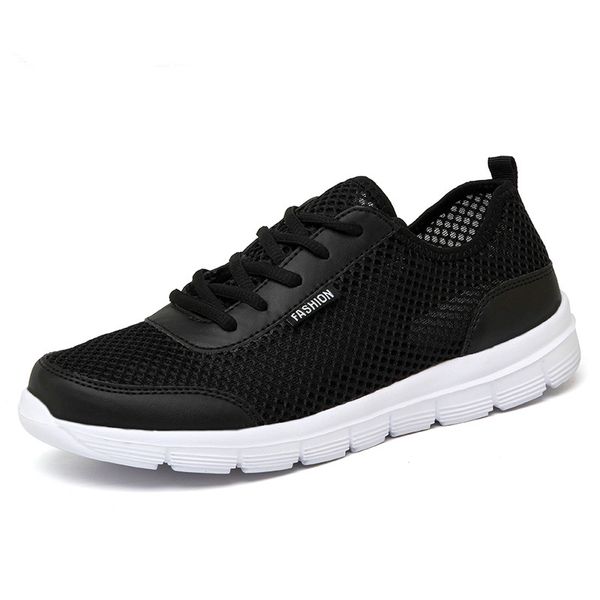 sneakers men summer casuals shoes krasovki men shoes 2018 breathable tenis masculino plus size 35-48 black