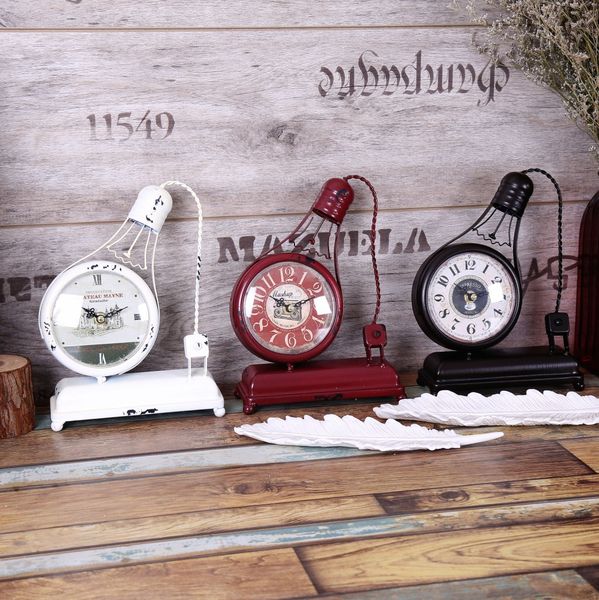 creative handmade collectibles model ornaments decorated bar bell bulb style reloj table clock vintage home decor
creative handmade collectibles model ornaments decorated bar bell bulb style reloj table clock vintage home decor