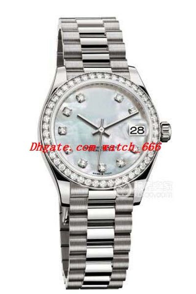 Luxury Watch 278289 278278 Steel MOP Diamond Dial/Bezel Ladies Watch 31mm Watch Automatic Fashion Brand Watches Wristwatch
Luxury Watch 278289 278278 Steel MOP Diamond Dial/Bezel Ladies Watch 31mm Watch Automatic Fashion Brand Watches Wristwatch