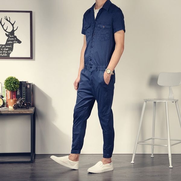 top brand классический ретро с коротким рукавом мужские комбинезоны slim fit cargo romper one piece комбинезон хлопок эластичный пояс брюки, Black
top brand классический ретро с коротким рукавом мужские комбинезоны slim fit cargo romper one piece комбинезон хлопок эластичный пояс брюки, Black