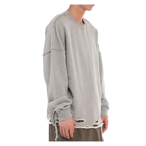streetwear oversize terry pullover hoodies mens wash hole ripped sweatshirt hoodie man solid color round neck clothes, Black
streetwear oversize terry pullover hoodies mens wash hole ripped sweatshirt hoodie man solid color round neck clothes, Black