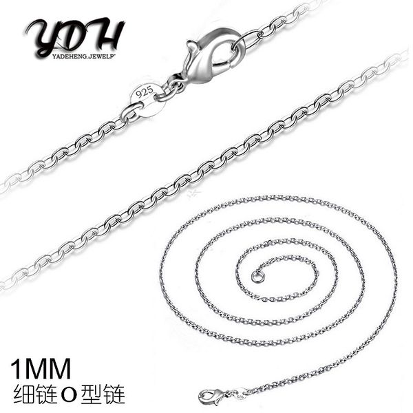 10pcs/lot promotion wholesale 925 sterling silver necklace, silver fashion jewelry pendants chain 1mm necklace 16 18 20 22 24
10pcs/lot promotion wholesale 925 sterling silver necklace, silver fashion jewelry pendants chain 1mm necklace 16 18 20 22 24