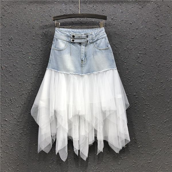 korean woman summer cothes , womens high waisted mesh patchwork irregular denim skirt , ladies woman ruffles jeans skirts, Black
korean woman summer cothes , womens high waisted mesh patchwork irregular denim skirt , ladies woman ruffles jeans skirts, Black