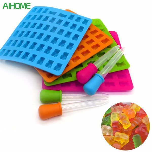 53 holes cavities gummy bears soft chocolate silicone ice cube tray mold droppers sweet candy molds
53 holes cavities gummy bears soft chocolate silicone ice cube tray mold droppers sweet candy molds