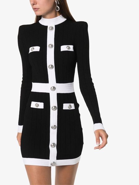 2020 mermaid knitted sweater balck and white women autumn winter dress with buttons elegant office lady slim bodycon party mini dresses, Black;gray
2020 mermaid knitted sweater balck and white women autumn winter dress with buttons elegant office lady slim bodycon party mini dresses, Black;gray