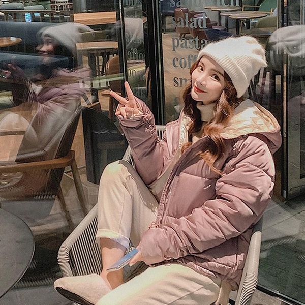 winter solid loose casual down padded jacket women long sleeve short outwear zippers warm hooded down padded parkas, Black
winter solid loose casual down padded jacket women long sleeve short outwear zippers warm hooded down padded parkas, Black