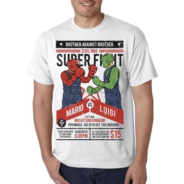 mario vs. luigi bros video game t-shirt - funny gamer boxing nerd geek tee(1, White;black
mario vs. luigi bros video game t-shirt - funny gamer boxing nerd geek tee(1, White;black