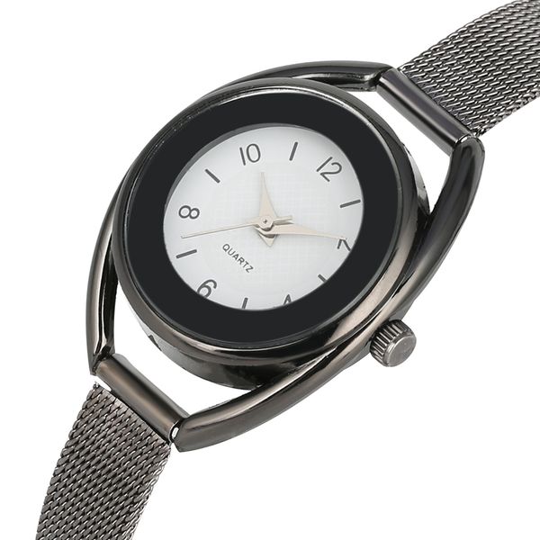 elegant quartz watch stylish arabic numerals dial bangle watches steel mesh band ladies clock casual gifts reloj femenino, Slivery;brown
elegant quartz watch stylish arabic numerals dial bangle watches steel mesh band ladies clock casual gifts reloj femenino, Slivery;brown