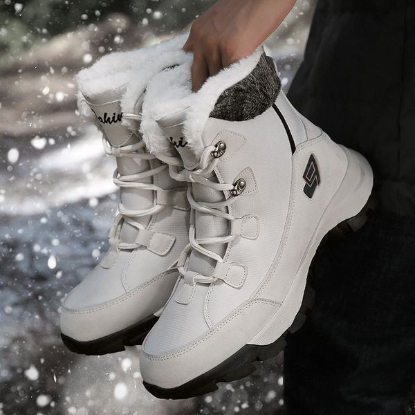 m- winter new high-men's shoes plus velvet warm outdoor leisure fashion outdoor activities solid color snow boots men, Black
m- winter new high-men's shoes plus velvet warm outdoor leisure fashion outdoor activities solid color snow boots men, Black