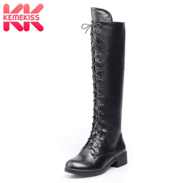 kemekiss size 34-43 ladies knee high boots fashion lace up zipper square heels shoes women autumn winter platform warm footwear, Black
kemekiss size 34-43 ladies knee high boots fashion lace up zipper square heels shoes women autumn winter platform warm footwear, Black