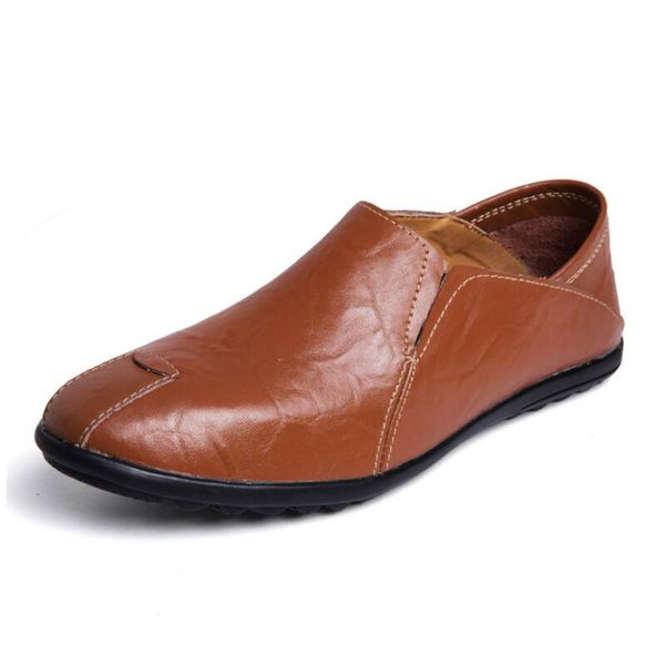 men shoes genuine leather moccasin loafers designer slip on flat boat shoes male classical chaussure homme, Black
men shoes genuine leather moccasin loafers designer slip on flat boat shoes male classical chaussure homme, Black