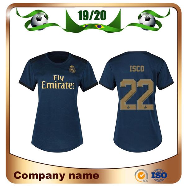 2019 Real Madrid Woman Away Black #23 HAZARD Soccer Jersey 19/20 #20 ASENSIO #22 ISCO lady shirt KROOS MARCELO Girl Football uniforms
2019 Real Madrid Woman Away Black #23 HAZARD Soccer Jersey 19/20 #20 ASENSIO #22 ISCO lady shirt KROOS MARCELO Girl Football uniforms