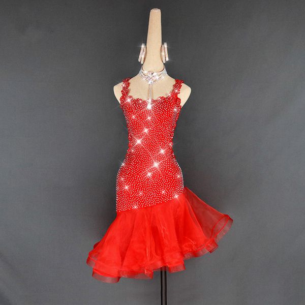 children girls latin dancing red salsa dance dress rumba samba tango cha cha training clothes competition stage wear performance, Black;red
children girls latin dancing red salsa dance dress rumba samba tango cha cha training clothes competition stage wear performance, Black;red