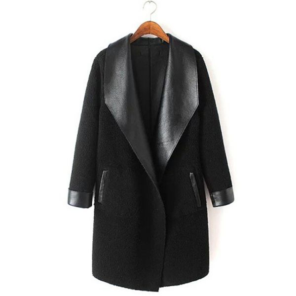 long leather jacket women winter autumn faux pu leather fur collar trench coat lady black double sides plus size xxxl 4xl 5xl
long leather jacket women winter autumn faux pu leather fur collar trench coat lady black double sides plus size xxxl 4xl 5xl