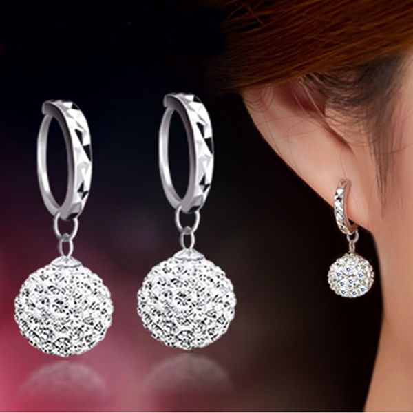 new 925 sterling silver stud earrings luxury super flash bling crystal ball earring for women party korea jewelry 2019 oorbellen selling, Golden
new 925 sterling silver stud earrings luxury super flash bling crystal ball earring for women party korea jewelry 2019 oorbellen selling, Golden