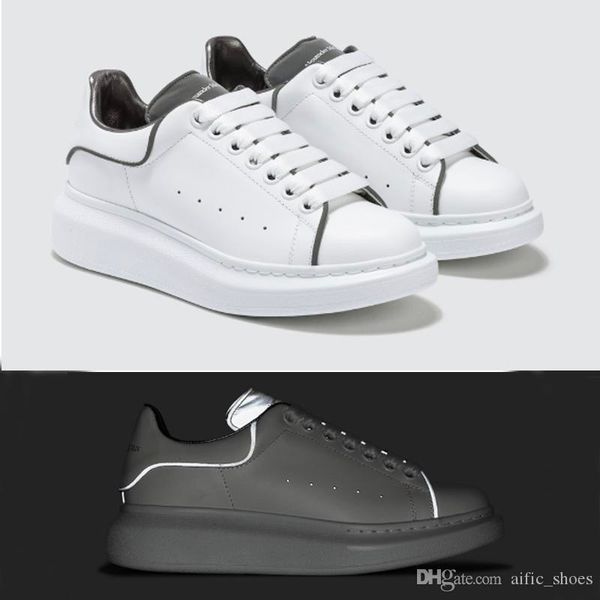 luxury designer shoes white sneakers platform shoes genuine leather trainers reflective white trainers for men women flat casual shoes, Black
luxury designer shoes white sneakers platform shoes genuine leather trainers reflective white trainers for men women flat casual shoes, Black