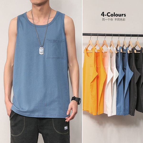 legible 2020 summer brand new casual tank men solid undershirt men' vest casual clothing singlets men' sleeveless, White;black
legible 2020 summer brand new casual tank men solid undershirt men' vest casual clothing singlets men' sleeveless, White;black