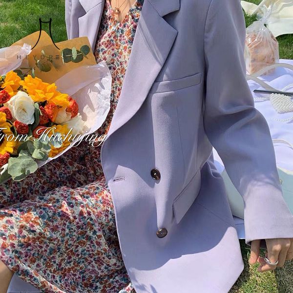 women's suits & blazers heydress korean fashion chic casual jacket women blazer female purple pockets coat vintage notched office lady, White;black
women's suits & blazers heydress korean fashion chic casual jacket women blazer female purple pockets coat vintage notched office lady, White;black