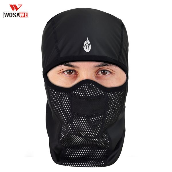 

wosawe winter warmer fleece balaclava full face mask motorcycle cycling thermal hood liner shield hat ski bike bicycle snowboard