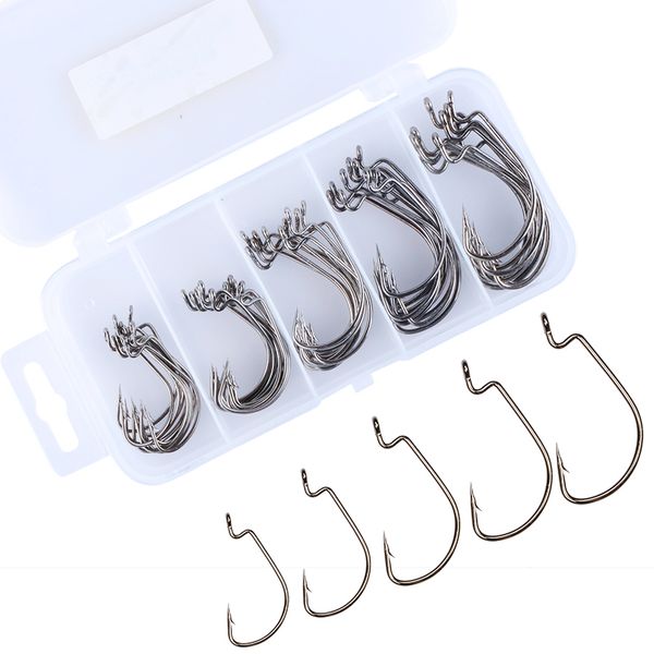 goture 50pcs offset worm fishhooks #2 #1 #1 /0 #2 /0 #3 /0 lure fishing fishhooks fishing accessories with fishing tackle box
goture 50pcs offset worm fishhooks #2 #1 #1 /0 #2 /0 #3 /0 lure fishing fishhooks fishing accessories with fishing tackle box