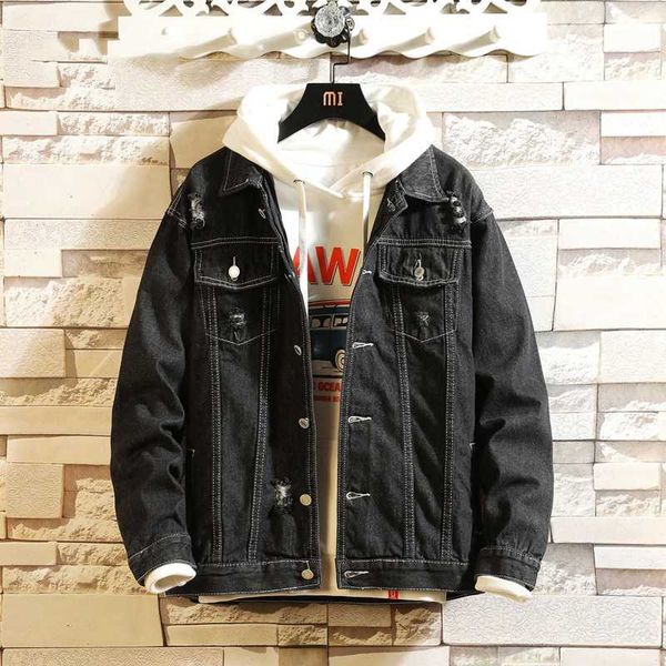 pevsn mens denim jacket spring autumn mens trendy fashion bomber coats thin ripped denim jacket male cowboy jeans jackets,ya858, Black;brown
pevsn mens denim jacket spring autumn mens trendy fashion bomber coats thin ripped denim jacket male cowboy jeans jackets,ya858, Black;brown