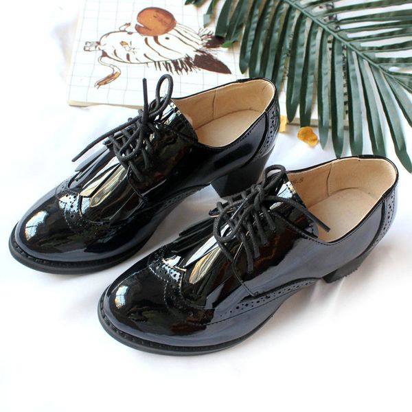 thick heel lace bullock patent leather oxford shoes women black casual shoe women vintage big size 43 tassel oxford shoes
thick heel lace bullock patent leather oxford shoes women black casual shoe women vintage big size 43 tassel oxford shoes