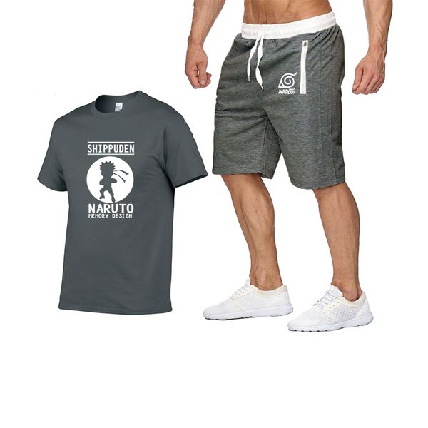 2019 summer new anime brand naruto print casual men's sports suit hip hop fashion clothing, Gray
2019 summer new anime brand naruto print casual men's sports suit hip hop fashion clothing, Gray