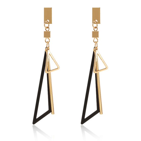 korean women's creative geometric triangle earrings long statement tassel drop earrings for women fashion jewelry 2019 oorbellen, Silver
korean women's creative geometric triangle earrings long statement tassel drop earrings for women fashion jewelry 2019 oorbellen, Silver