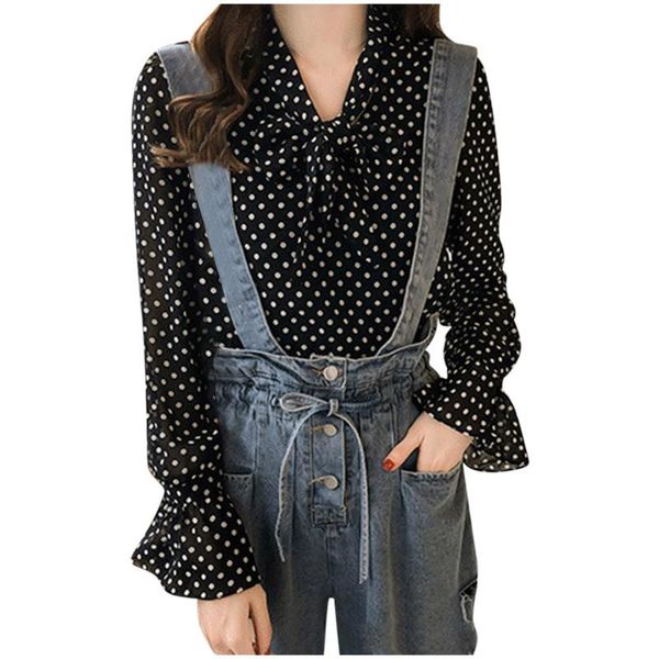 plus size fashion chiffon blouse women long sleeve polka dot v-neck casual bow tie shirts blusa feminina ropa mujer, White
plus size fashion chiffon blouse women long sleeve polka dot v-neck casual bow tie shirts blusa feminina ropa mujer, White