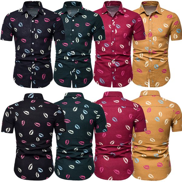 2019 new style fashion men's slim fit v neck short sleeve print button muscle tee casual shirts, White;black
2019 new style fashion men's slim fit v neck short sleeve print button muscle tee casual shirts, White;black