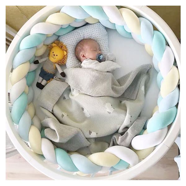 2m-3m three-ply woven baby bed bumper for newborn knotted braid pillow cushion baby crib bumper protector room cot decor
2m-3m three-ply woven baby bed bumper for newborn knotted braid pillow cushion baby crib bumper protector room cot decor