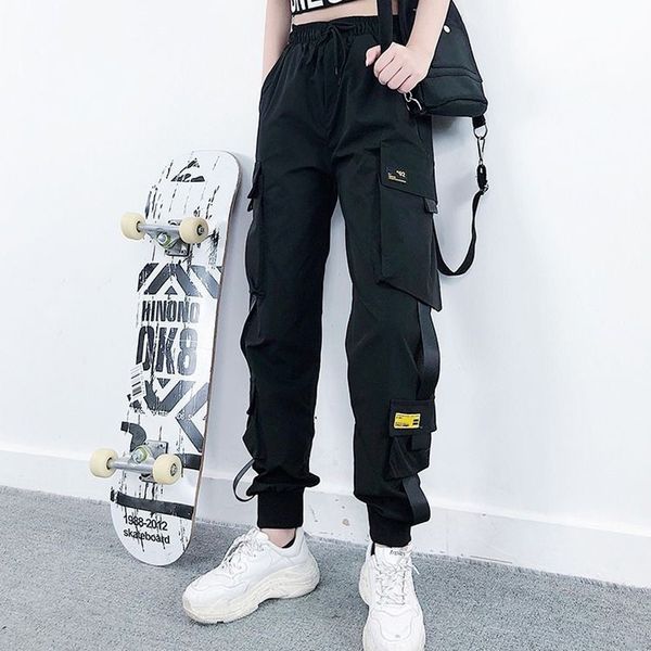 women's pants & capris high waist cargo women plus fur sports loose harajuku black elastics trousers streetwear, Black;white
women's pants & capris high waist cargo women plus fur sports loose harajuku black elastics trousers streetwear, Black;white