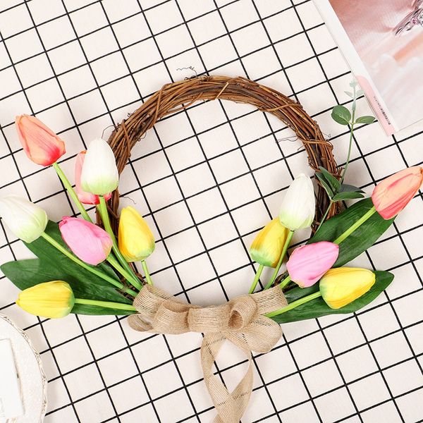 20-дюймовый искусственный тюльпаны garland красочный шелковый тюльпаны с зелеными листьями передней двери платяной партии венок свадебный де
20-дюймовый искусственный тюльпаны garland красочный шелковый тюльпаны с зелеными листьями передней двери платяной партии венок свадебный де