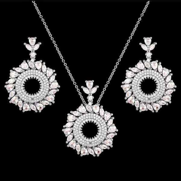 zlxgirl fashion women's gold cubic zircon pendant with earrings anniversary jewelry set nice christmas couple necklace earrings, Silver
zlxgirl fashion women's gold cubic zircon pendant with earrings anniversary jewelry set nice christmas couple necklace earrings, Silver