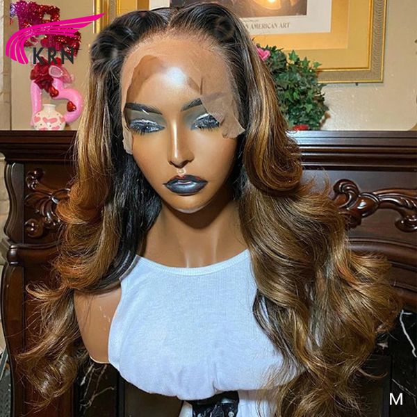 krn ombre colored wavy 13x6 lace front human hair wigs pre plucked with baby hair for women remy brazilian 180 density, Black;brown
krn ombre colored wavy 13x6 lace front human hair wigs pre plucked with baby hair for women remy brazilian 180 density, Black;brown