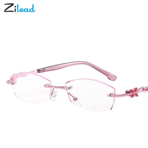 zilead diamond cut reading glasses fashion flower rimless presbyopia glasses ultralight anti-blue light eyeglasses, White;black
zilead diamond cut reading glasses fashion flower rimless presbyopia glasses ultralight anti-blue light eyeglasses, White;black