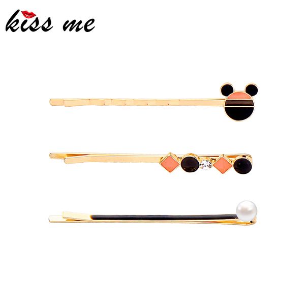 kissme 3 pcs 1 set women hairpins unique colorful enamel geometric crystal acrylic pearl gold color fashion jewelry accessories, White;golden
kissme 3 pcs 1 set women hairpins unique colorful enamel geometric crystal acrylic pearl gold color fashion jewelry accessories, White;golden