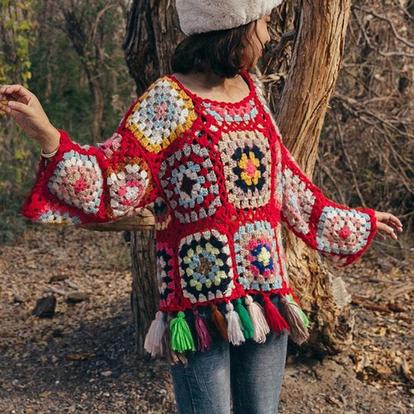 boho vintage sweater pullover for women hand-knit colorful openwork sweaters fringe tassel ethnic chic long sleeve sweaters 2020, White;black
boho vintage sweater pullover for women hand-knit colorful openwork sweaters fringe tassel ethnic chic long sleeve sweaters 2020, White;black