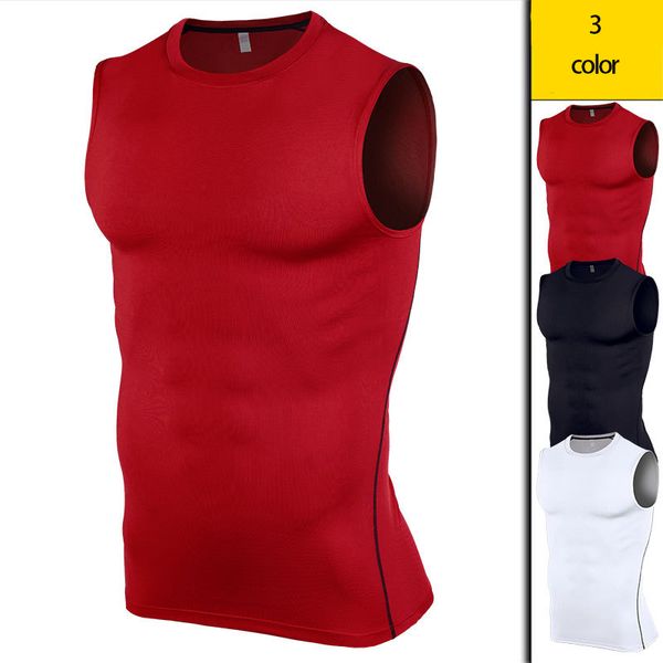 running jerseys polyester sleeveless sport shirt man sports wear for men gym breathable moisture wicking fitness tight weighted vest, Black;blue
running jerseys polyester sleeveless sport shirt man sports wear for men gym breathable moisture wicking fitness tight weighted vest, Black;blue