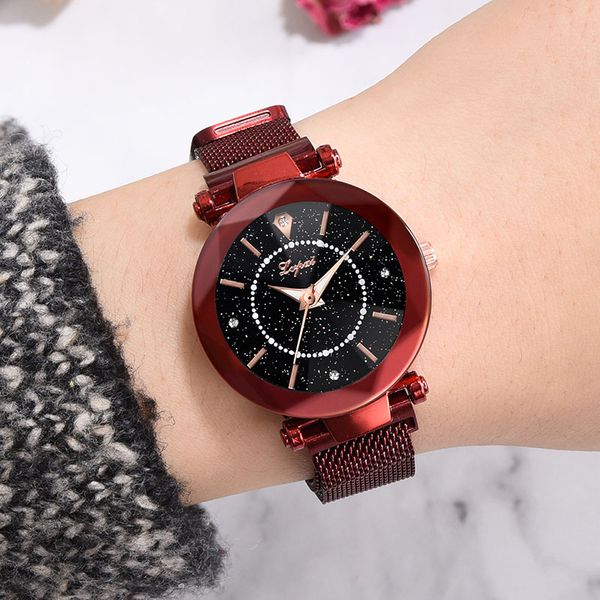 1 pcs women lady student wrist quartz watch starry sky luxury round dial magnetic buckle js25, Slivery;brown
1 pcs women lady student wrist quartz watch starry sky luxury round dial magnetic buckle js25, Slivery;brown