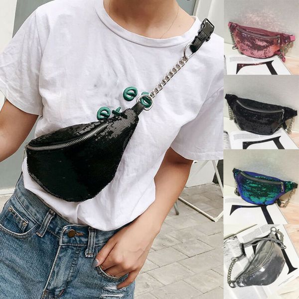 2020 new creative fashion waist fanny pack women sequins belt zipper waist bag chest tote purse sequined diagonal chest bag
2020 new creative fashion waist fanny pack women sequins belt zipper waist bag chest tote purse sequined diagonal chest bag