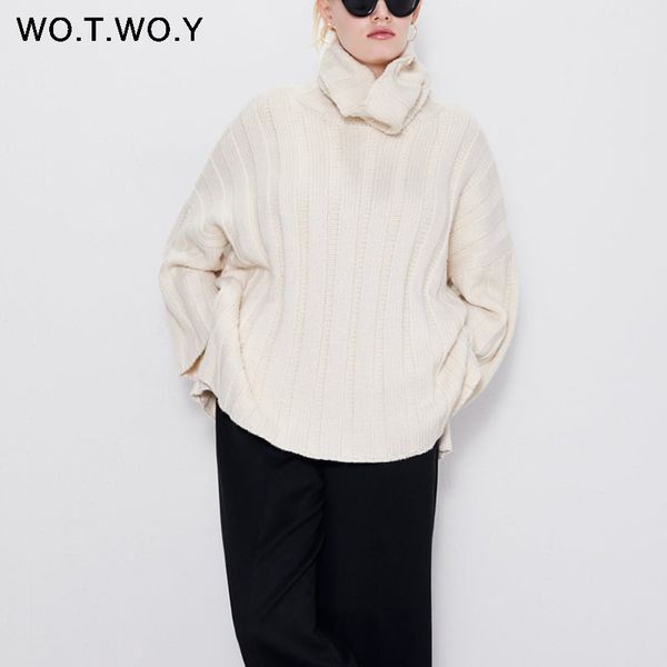 wotwoy autumn winter turtle neck white knitted women sweater 2019 casual split cotton pullover women fashion female jumper, White;black
wotwoy autumn winter turtle neck white knitted women sweater 2019 casual split cotton pullover women fashion female jumper, White;black