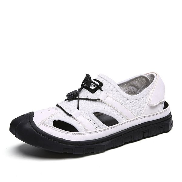 men leather shoes 2019 summer sandals outdoor beach shoes breathable soft leather casual shoes comfortable man footwear, Black
men leather shoes 2019 summer sandals outdoor beach shoes breathable soft leather casual shoes comfortable man footwear, Black
