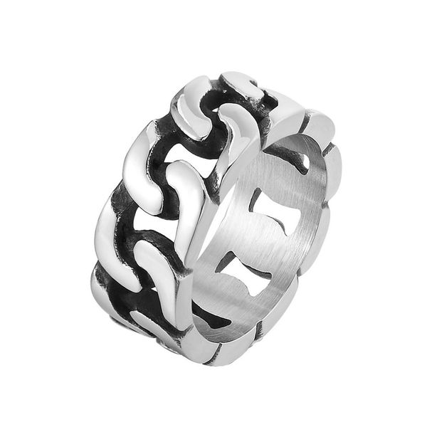 new luxury designer vintage chain titanium stainless steel wide fashion rings for men hip hop jewelry, Golden;silver
new luxury designer vintage chain titanium stainless steel wide fashion rings for men hip hop jewelry, Golden;silver
