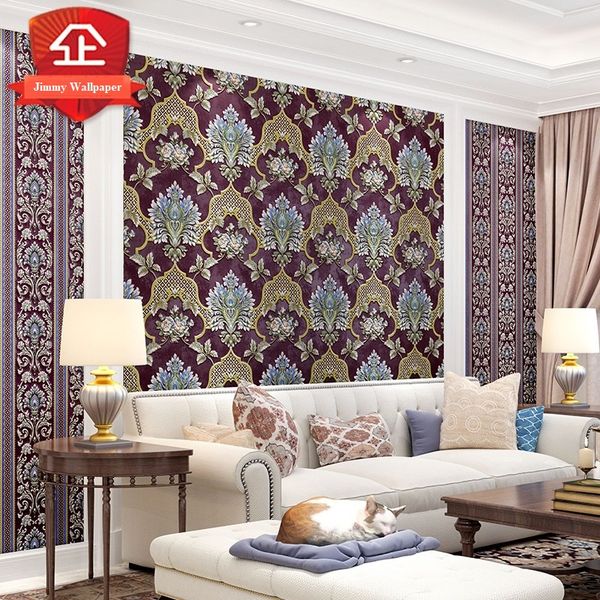 luxury vintage damask american style vinyl wallpaper embossed wall paper for bedroom living room tv background wall covering pvc
luxury vintage damask american style vinyl wallpaper embossed wall paper for bedroom living room tv background wall covering pvc