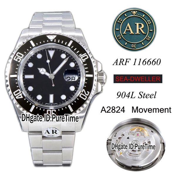 edition arf v3 904l steel 43mm sea-dweller black ceramic bezel red mark eta swiss a2824 automatic mens watch baselworld puretime arc3, Slivery;brown
edition arf v3 904l steel 43mm sea-dweller black ceramic bezel red mark eta swiss a2824 automatic mens watch baselworld puretime arc3, Slivery;brown