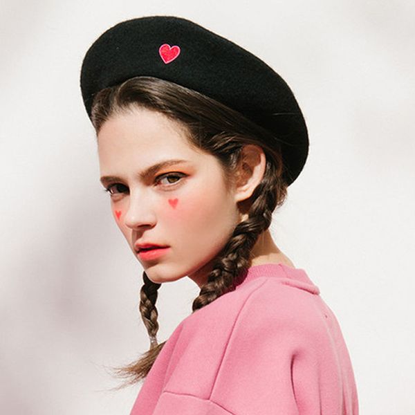 fibonacci autumn winter black beret women artist vintage cute heart embroidery cap ladies wool hat headwear berets, Blue;gray
fibonacci autumn winter black beret women artist vintage cute heart embroidery cap ladies wool hat headwear berets, Blue;gray