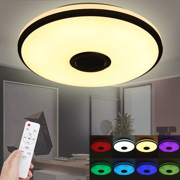 60w rgb dimmable music ceiling lamp remote&app control ceiling lights ac85-265v/220v for home bluetooth speaker lightingfixture
60w rgb dimmable music ceiling lamp remote&app control ceiling lights ac85-265v/220v for home bluetooth speaker lightingfixture