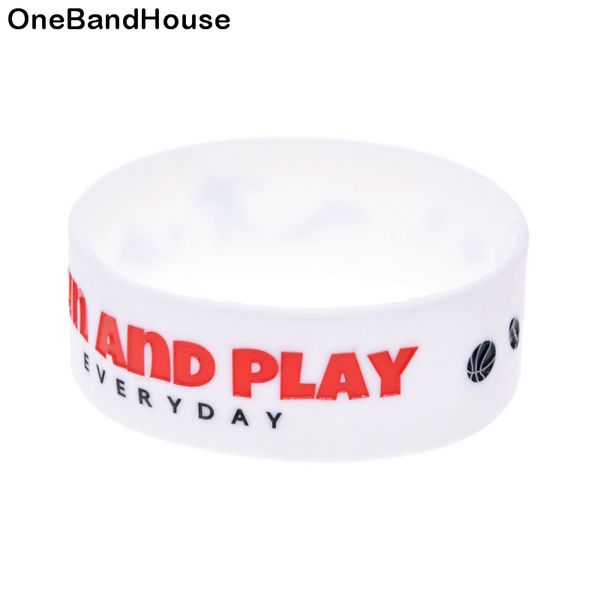50pcs run and play 1 inch wide silicone bracelet for sport promotion gift size 2 colors, Black
50pcs run and play 1 inch wide silicone bracelet for sport promotion gift size 2 colors, Black