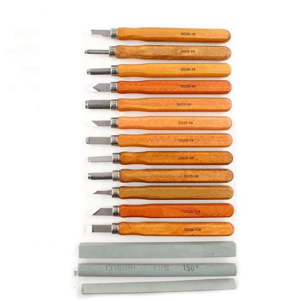 15pcs/set d026 wood carving chisels knife for basic wood cut diy tools and detailed woodworking hand tools
15pcs/set d026 wood carving chisels knife for basic wood cut diy tools and detailed woodworking hand tools